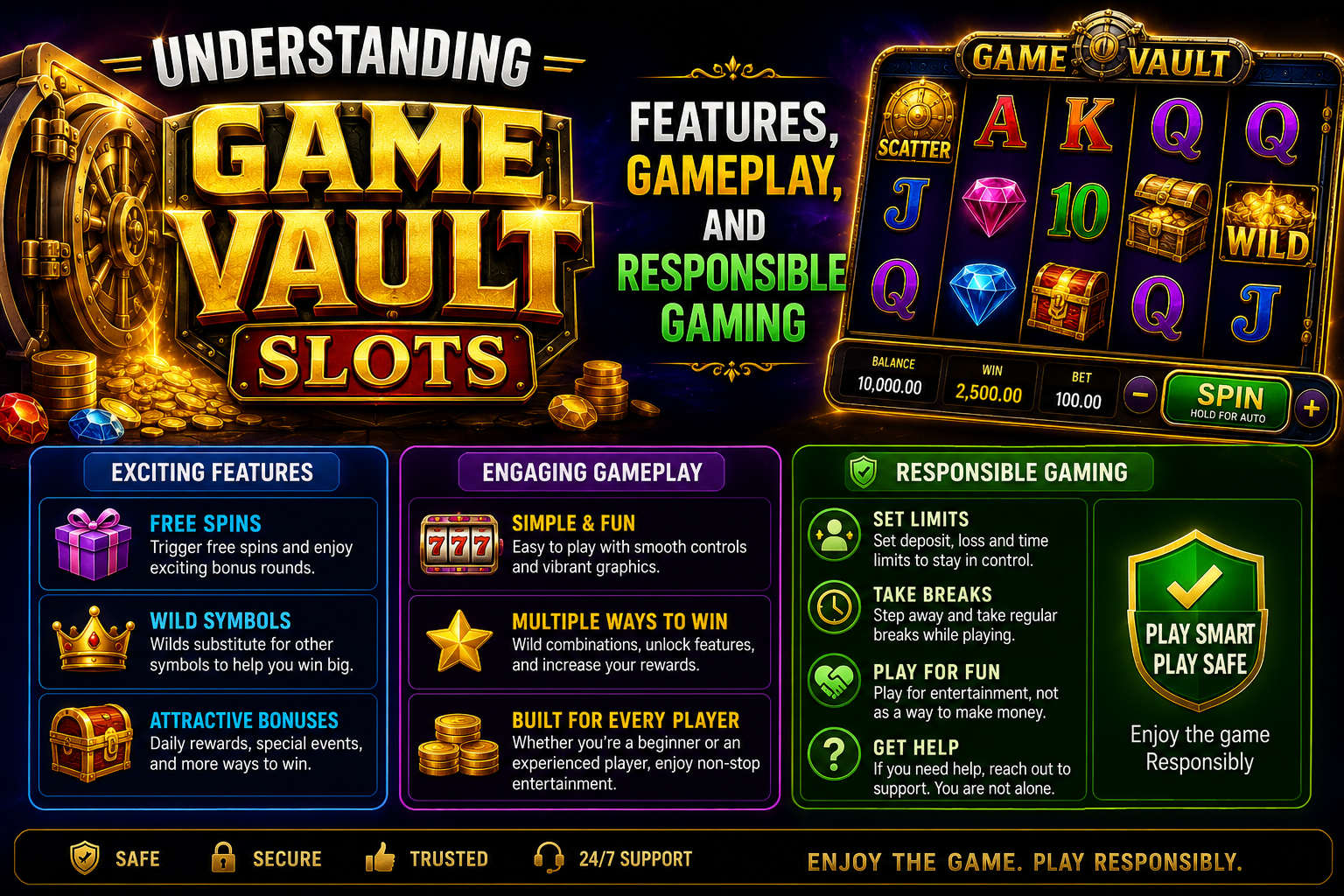 Understanding Game Vault Slots: Features, Gameplay, and Responsible Gaming